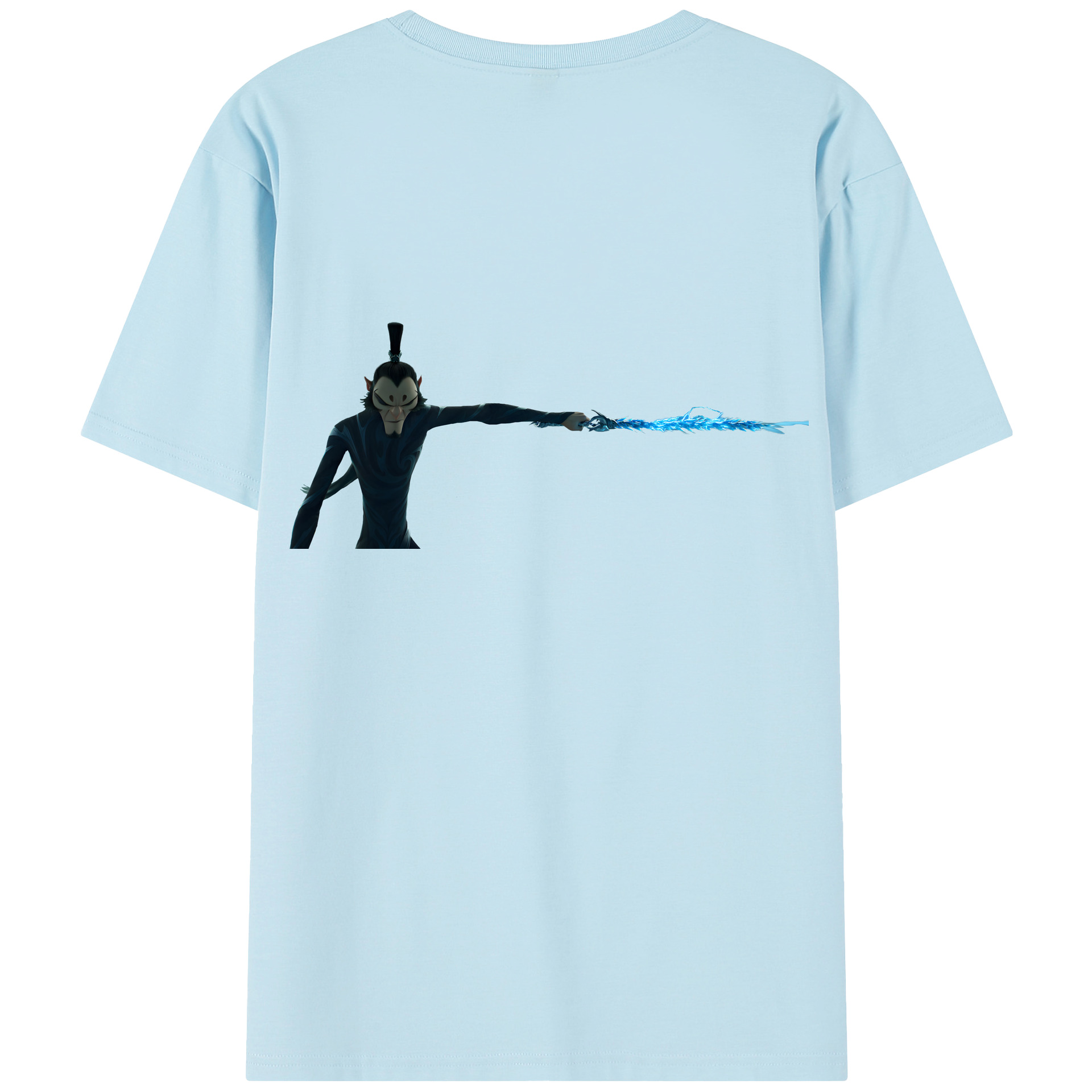 （画像用） Ne Zha 2 ナタ 魔童の大暴れ 綿100％半袖Tシャツ（背面プリント）